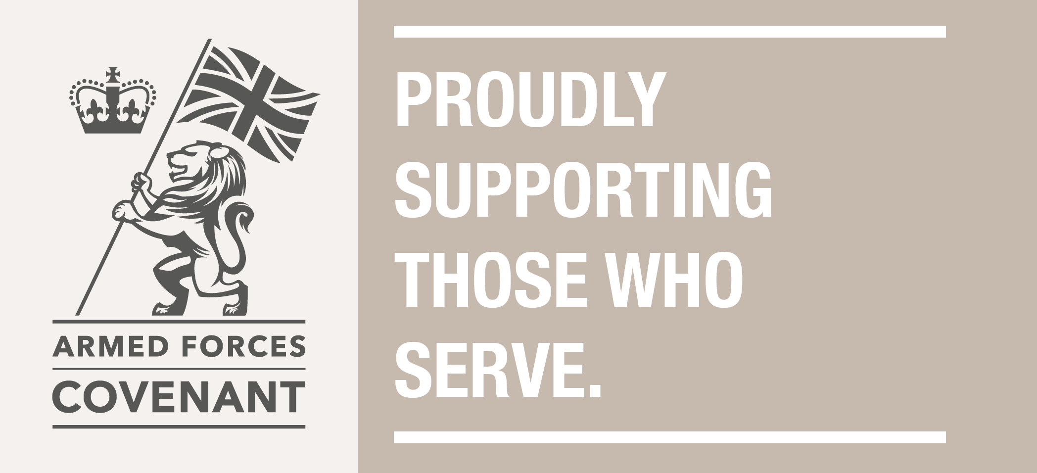AFC Banner proudly supporting those who serve